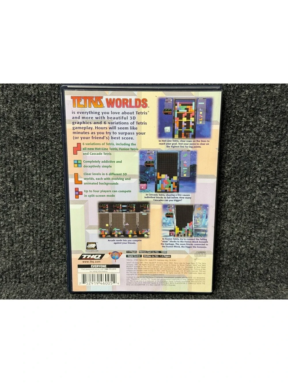 Tetris Worlds (Sony PlayStation 2, 2002) ⭐️GOOD CONDITION⭐️